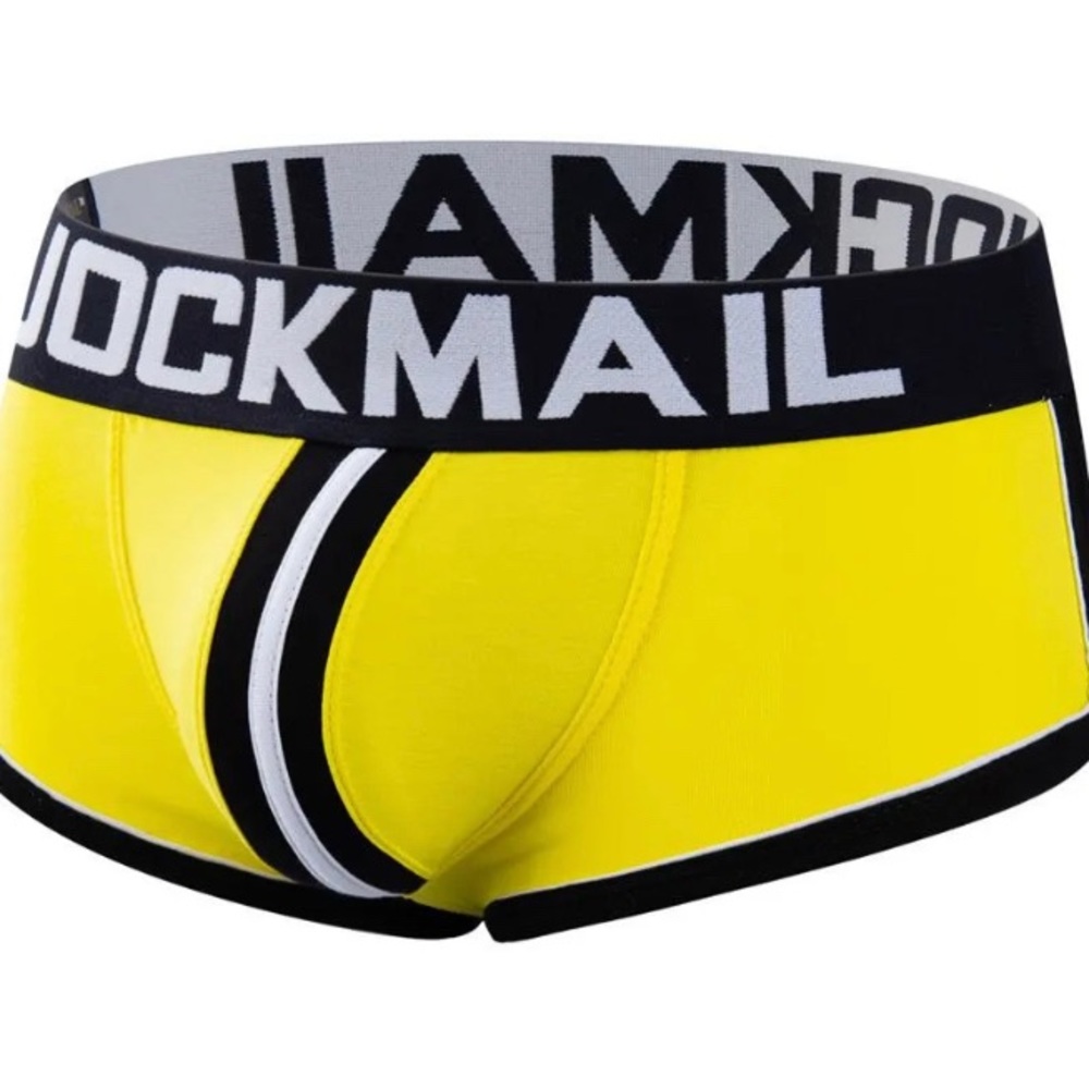 Jock mail yellow and black men underwear